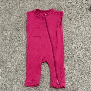 Kyte BABY Magenta Sleeveless Romper